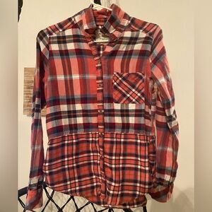 Abercrombie & Fitch Red and Blue Checkered Shirt